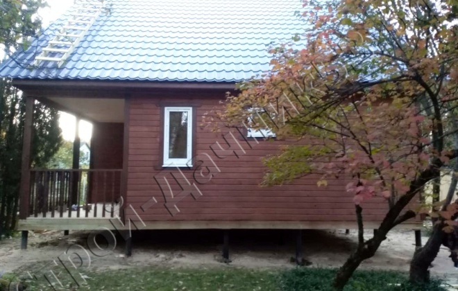 3 Каркасно-щитовой дом К-37 8×8, 112 м², Московская область, Чеховский район, Деревня Чепелёво (3)